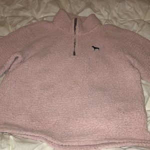 quater zip pink jacket